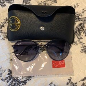 New Ray-Ban Blaze Double Bridge RB4292 Black/Gray Gradient Unisex Sungla…